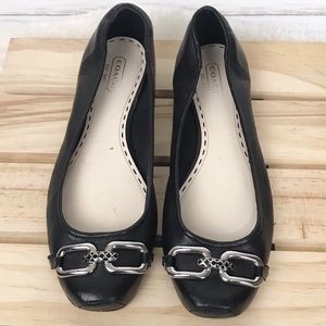 Black Coach Flats,  Size 6.5